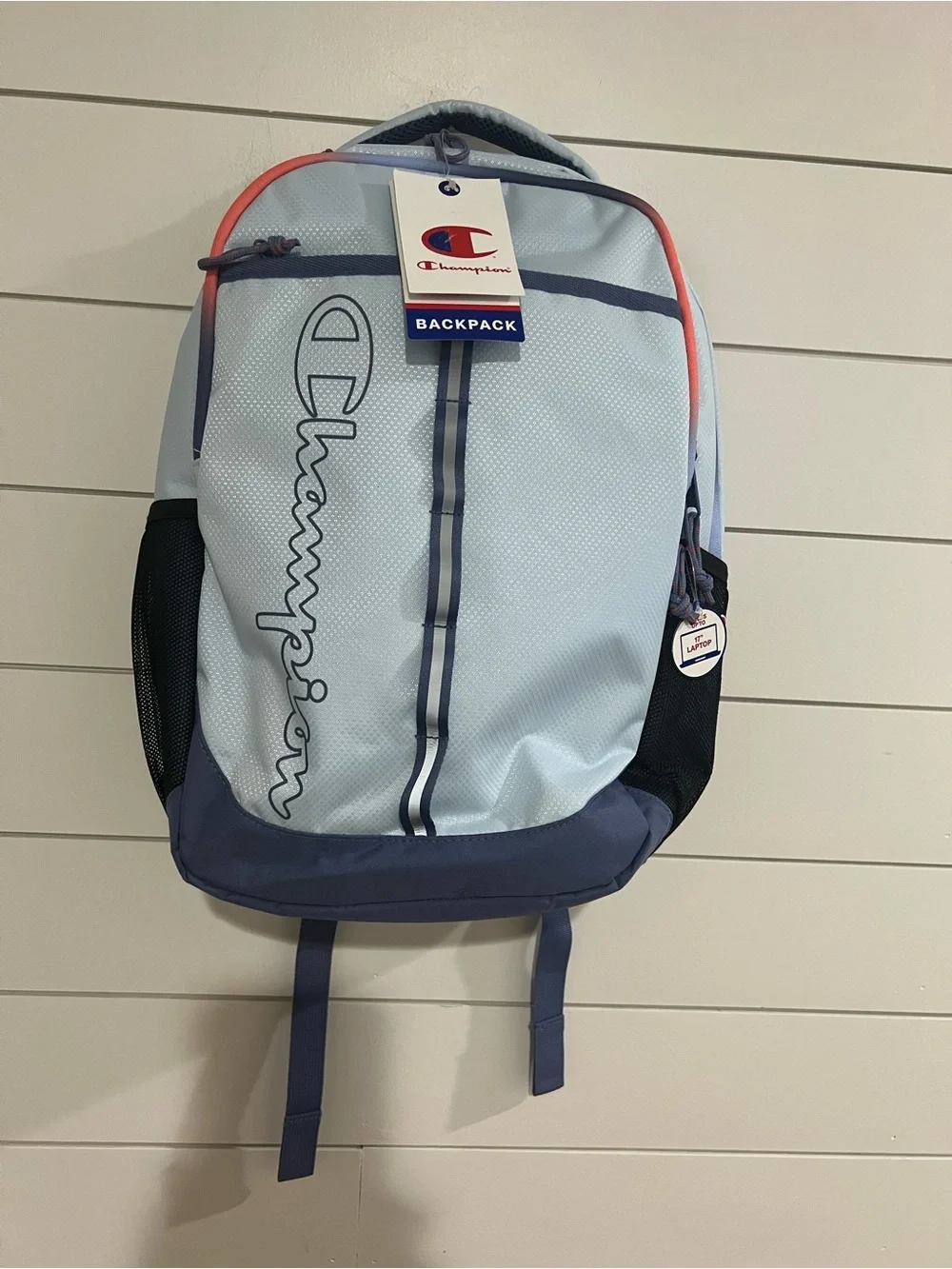 Champion Light Blue & Navy Backpack - Champion Brand